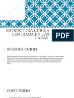 Estructura Cúbica Centrada en Las Caras