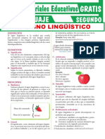 Elementos y Principios Del Signo Lingüístico para Segundo Grado de Secunadria