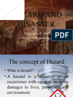 Hazard and Disaster: Honeylette R. Abella BS Civil Engineering 1c
