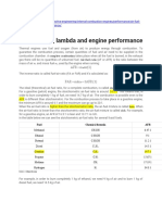 Air-Fuel Ratio, Lambda and Engine Performance: AFR M M