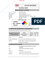 MSDS Silicona para Tablero