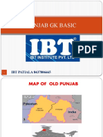 Punjab GK Basic: IBT PATIALA 8437806665