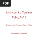 Maharashtra Tourism Policy 2016: Department of Tourism & Culture Affairs