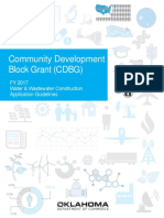 Community Development Block Grant (CDBG) : FY 2017 Water & Wastewater Construction Application Guidelines