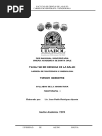 Facultad de Ciencias de La Salud: Red Nacional Universitaria Unidad Academica de Santa Cruz