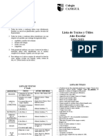 Lista de Útiles 6to Grado Revisada