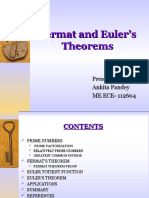 Fermat and Euler's Theorems