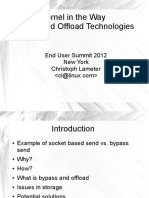 Kernel in The Way Bypass and Offload Technologies: End User Summit 2012 New York Christoph Lameter