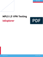 Mpls L3 VPN Testing: Ixexplorer