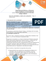 Guía de Actividades y Rúbrica de Evaluación - Fase 3 Comprensión