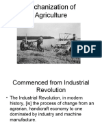 Mechanization of Agriculture