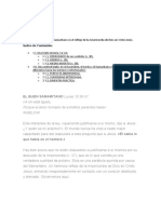 Indice de Contenidos: La Parabola Del Buen Samaritano Es El Reflejo de La Misericordia de Dios en Cristo Jesús