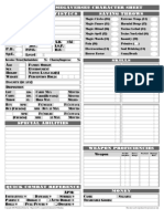 Palladium Megaverse Character Sheet