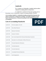 List of Accounting Standards