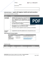 Beauty Assessment Booklet - SHBXWHS001 - Apply Safe Hygiene Health and Work Practices - Booklet