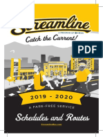 Streamline Bus Schedule Brochure 2019 2020 With Trim 1