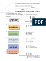 Prueba Diagnóstica Saber - Módulo de Inglés