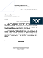 Carta de Autorizacion - Cci