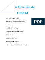 Planificación de Unidad1 El Arte y El Dibujo