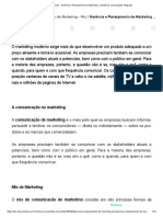 Exercícios - Gerência e Planejamento de Marketing - Gestão Da Comunicação Integrada