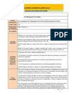 Financial and Management Accounting Course Outline - 2021-22