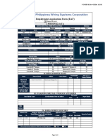 Employment Application Form (EAF)