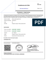 Permiso Temporal: Carabineros de Chile