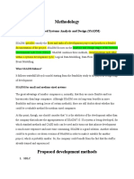 Methodology: Structured Systems Analysis and Design (SSADM)