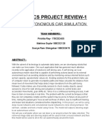 Robotics Project Review-1: Title:-Autonomous Car Simulation