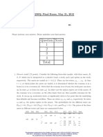 Practice Final II - Solution