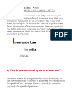 Law of Insurance