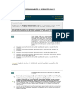 Teste de Conhecimento 03 de Direito Civil Vi