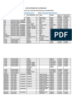 Lista de Produtos VS Hydraulics