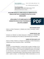 Aplicabilidade Do Compliance Na Administração Pública