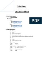 Dsa Cheatsheet: Code Library