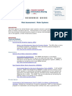 Risk Assessment: Water Systems: Description