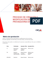 Proceso de Creación y Modificación de Proveedores Julio 2019