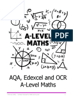 AQA, Edexcel and OCR A-Level Maths - Revision Guide