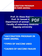 Vaccination Program in Farm Animal