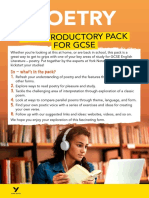 Poetry: An Introductory Pack For Gcse