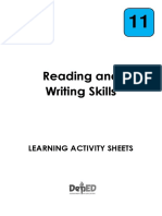 Reading and Writing LAS Quarter 3