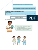 Interpretamos Información Sobre Las Acciones Que Cuidan Nuestra Salud