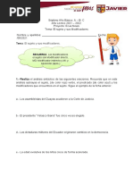 Actividad Sujeto y Sus Modificadores