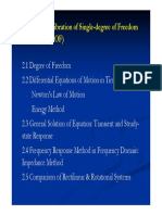 Chapter (2) : Vibration of Single-Degree of Freedom Systems (SDOF)