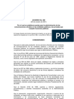 Acuerdo 060-2001 Administracion de Comunicaciones Oficiales