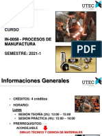 Introduccion Procesos de Manufactura 2021 1