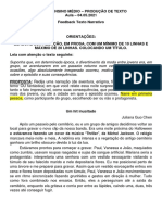 Exemplo Texto Narrativo - Proposta Passeio No Cemitério