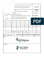 Work Procedure For Installation of Wall Exhaust Fan & Louver Ventilation (Rev.1)