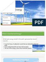 Geothermal Energy Campaign: Presented by Christian Hernandez Grade 9 Jasper