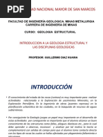 Introduccion A La Geologia Estructural y Las Disciplinas Geologicas